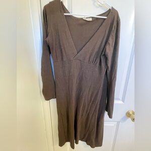 Sweet skins Sweetskins hemp organic cotton brown dress m medium